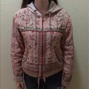 Free people Play My Song embroidered jacket Size S